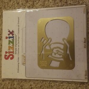 Sizzix Simple Impressions Embossing Folder Snowman.